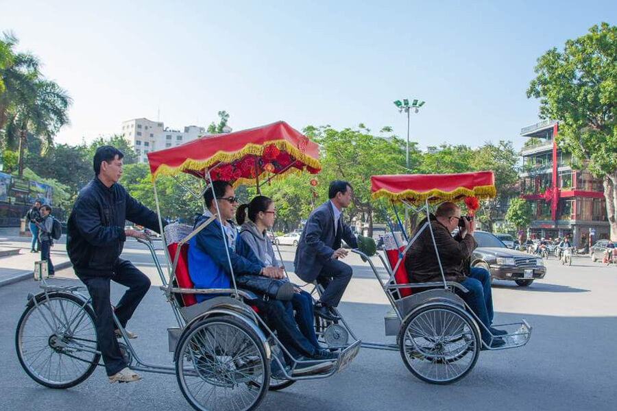 Cho thuê xe lôi kéo ba gác xích lô chở hàng thuê tại TP Vinh Nghệ An